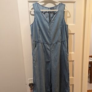 Women's Blue Denim Jumpsuit